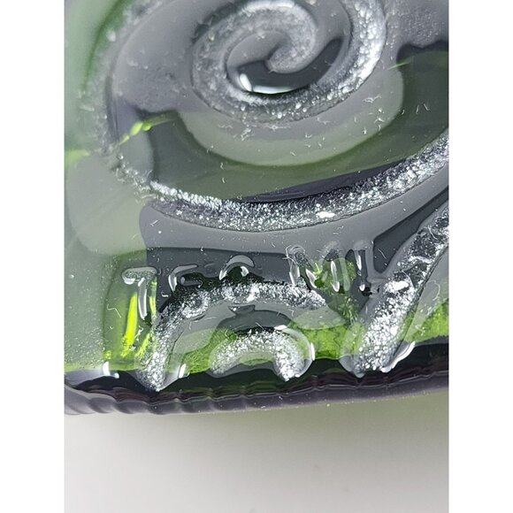 Melted Green Wine Bottle Cheese Plate With Raffia Wrap - Picture 5 of 8